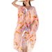 Women's Clothing "Tie-Dye Beach Cover-Up – Flowy Sun Protection Shirt With Side Slits & Adjustable Tie-Waist"_ecoleips.com