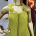 Summer New Style Spaghetti Strap Backless Pleated Long Dress Sweet And Fresh For American Women_ecoleips.com