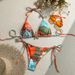 Women's Clothing Printed Lace Up Sexy High Waist Bikini Swimsuit_ecoleips.com