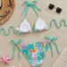 Sexy Two Piece Swimsuit European American Style Bikini Triangle Cup Tie up 2026 New Ins Trend Women's Clothing Swimwear_ecoleips.com