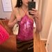 Hot Girl, Sexy Stunning Nightclub Dancer, Socialite Goddess, Young Lady, Shiny Strapless Tank Top_ecoleips.com