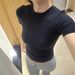 Slim Fit Ribbed Cotton Stretch Short Sleeve T-Shirt For Women, U-Neck Everyday Basic Tee, Soft Comfortable Casual Top_ecoleips.com