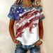 Women's 3D Printed Short Sleeve T-Shirt Waffle-Knit Retro Streetwear Soft And Breathable Top in 5 Colors Size S-5XL_ecoleips.com