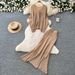 Women's French Style Hollow Knit Two Piece Set Soft Gentle Slim Fit Summer Elegant Commuting Suit_ecoleips.com