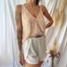 2025 Heavy-Duty Sequin V-Neck Camisole Sexy Fashion Versatile Tank Pure Desire Women's Inner Layer Top_ecoleips.com