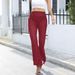 K Women's Sexy Mesh See Through Pants With Wide Legs_ecoleips.com