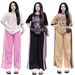 Women's Summer Fashion Two Piece Set American Retro Style Letter Print T-Shirt And Wide Leg Pants Slimming Effect_ecoleips.com