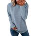 Women's Sweater Long Sleeve Round Neck Fall Winter Fashion Clothing Fashion Tops_ecoleips.com