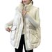 autumn and winter new Korean style down cotton vest women's loose outer wear large pocket embroidered vest jacket_ecoleips.com