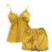 Aria Basics Aria Basics Exclusive For Cross-border European American Markets: Summer Hit Lotus Leaf Style Camisole Nightdress With Chest Pads_ecoleips.com