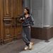 Oversized Drop-Shoulder Sweatshirt & Drawstring Jogger Set – Embroidered Badge Detail (95% Cotton Fleece, Unisex Fit, Streetwear Minimalist)_ecoleips.com