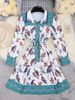 In Stock 2025 European And American Women's Clothing Spring New Cross-border Fashion Printed Long-sleeve Turn-down_ecoleips.com