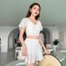Aria Basics Beach Fairy Small Chest Push-Up Fashion Sweet Slimming Covering Ins Swimsuit Two-Piece Skirt Style Swimwear_ecoleips.com