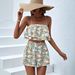 Women's Vacation Style Printed Camisole Tank Top And Tie Up Shorts Set Style Bestseller_ecoleips.com