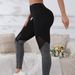 Women's Clothing Women's High-Waisted Two-Tone Leggings Autumn European And American Style Hot Selling Four Way Stretch Yoga And Sports Suitable_ecoleips.com