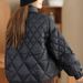 girl Button Down Jacket For Women 2025 Winter New Chinese Style Stand Collar Petite Slimming Cotton Coat_ecoleips.com