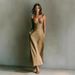 Women's Elegant Slim Fit Solid Color Suspender Dress Summer Relaxed Everyday Wear Comfortable Feshion_ecoleips.com