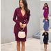 Women's Slim Fit Button Down Professional Dress New Spring Autumn Clothing_ecoleips.com