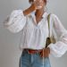 Women's Polka Dot Chiffon Loose Fitting Lace Patchwork Shirt Elegant Fashion For Commuter Spring/Autumn Regular Size_ecoleips.com