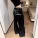 Women's Clothing Plus Size Slogan Letter Oversized Patchwork Jeans Trendy Curved Blade Pants Sexy English Style Fashion Denim_ecoleips.com
