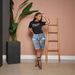 Women's Clothing Ripped Tassel Washed Light Color Denim Straight Leg Casual Jeans Fashionable Spring/Summer Autumn Winter Polyester Cotton Solid_ecoleips.com