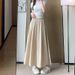 K Women's Thin Skirt Pants, New High Waisted Casual Hanging Wide Leg Pants_ecoleips.com