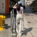 Wholesale White Low-waist Flared Jeans With Round Pocket Design For Women, Spring/summer Slim-fit Stretch Straight-leg_ecoleips.com