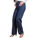 Women's Slim Fit Jacquard Wide Leg Jeans Fashionable Casual Elegant Long Denim Pants_ecoleips.com