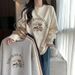 2025 Autumn Winter New Korean Style Versatile Loose Hoodie Sweatshirt Women's Outerwear Wholesale_ecoleips.com