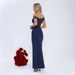 Women Fashion Elegant One Shoulder Straight Neck Slim Fit Hip Wrapped Bodycon Long Dress Casual Party Cocktail Daily Wear Maxi Dress_ecoleips.com