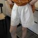 Suitable For All Seasons 2025 Summer New Korean Style Design Sense Niche Elastic Waist Drawstring A-line Slimming Casual Shorts_ecoleips.com