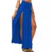 Trendy Women's Hot Sexy High-Waisted Skirt With Front Opening Long Floor-Length Dress_ecoleips.com