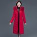 Plus Size Winter Coat Long Thermal Jacket With Detachable Faux Fur Collar & Hood, Warm Trench Coat For Mature Ladies_ecoleips.com