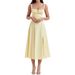 Strappy Waist-cinching Slimming A-line Slit Suspender For Women, Foreign Trade European And American Summer New French_ecoleips.com