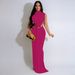 Verve K10772 Women's Sexy Split Sleeveless Fashion Gown Dress Plus Size_ecoleips.com