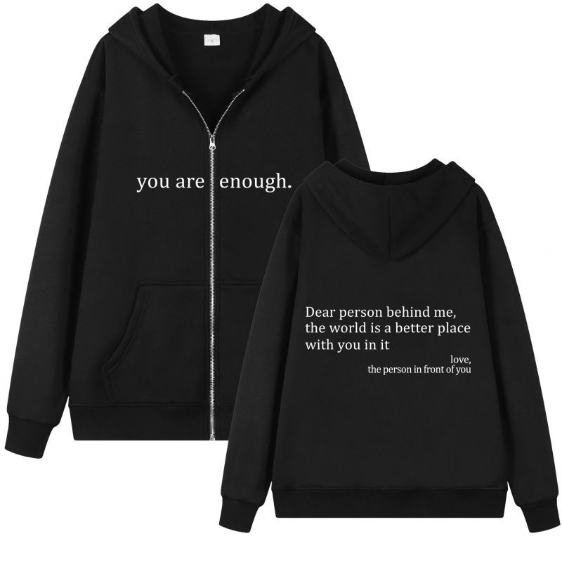 Women's Clothing Hoodie, Teenage Girls' Autumn Jacket, Men's And Women's Sportswear, Casual Drawstring Clothes, Zipper Clothing_ecoleips.com