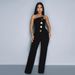 New Style Tube Top Irregular Design Loose Wide Leg Pants Jumpsuit_ecoleips.com