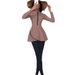 Women's Clothing Swimsuit Long Sleeved Sunscreen Hot Spring Diving Suit Round Neck Surfing Suit Swimming Slim Conservative Beach Wear_ecoleips.com