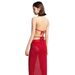 Women's Bright Red Swimsuit Tank Top Slimming Long Bikini Set for Beach Vacations And Hot Springs Flattering Sexy_ecoleips.com