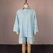 Women's Clothing Summer Fashion Beaded Shirt And Wide Leg Shorts Set For Women Lapel Three Quarter Sleeve Style_ecoleips.com
