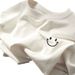 Pure Cotton Short-sleeved T-shirt Women's Large Size Loose And Thin Summer New Top Casual Bottoming Shirt_ecoleips.com