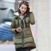 Women's Clothing Plus size down cotton jacket fat MM student maternity wear medium and long cotton coat female 200 catties loose cotton jacket_ecoleips.com