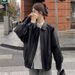 Aria Basics Maillard American-style Swe And Cool Outfit, Brown Leather Jack, Windproof, Loose-fitting, American Rro Biker_ecoleips.com