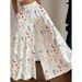 Womens Summer Casual Floral Print Flare Pants Loose Wide Leg Flowy Trousers Lightweight Mid Waist Boho Summer Pants_ecoleips.com