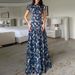 2026 New Spring Women's Clothing, Cross-Border European Americanes, Fashionable And Elegant Loose Plant Print Long_ecoleips.com