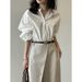 Yanshuang Pure Cotton Round Neck Shirt For Women, Autumn New Chic Mature Commuter Long Sleeve Top 82583_ecoleips.com