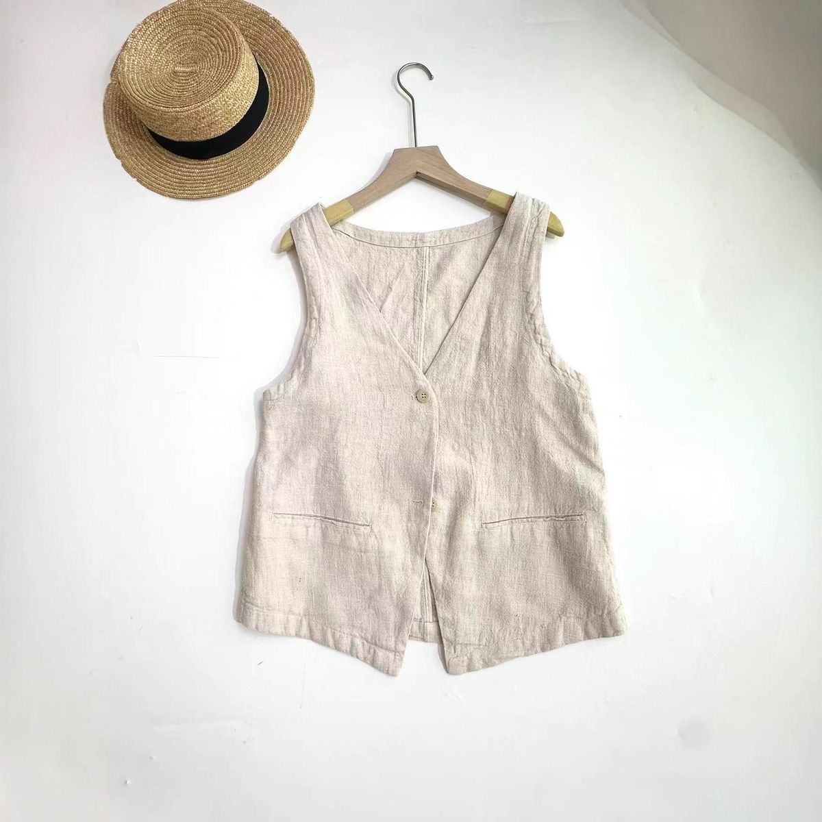 2025 Autumn New Stylish Vest Sleeveless Loose College Style Korean Casual Women's Outerwear_ecoleips.com