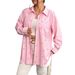 Plus Size Women’s Blouse With Bow Print – Oversized Long Sleeve Shirt For Autumn, Casual & Stylish_ecoleips.com