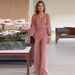 Women's Clothing summer new solid color retro square collar short top temperament commuter trousers suit_ecoleips.com