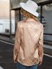 Women's Fashion Ruffle Trim Shirt Spring Autumn Collar Blouse European American Style Cross Border Popular_ecoleips.com